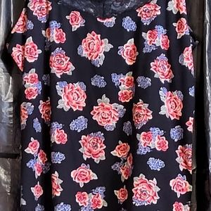 Joe Boxer Floral Spaghetti Strap Cotton Tank 3X